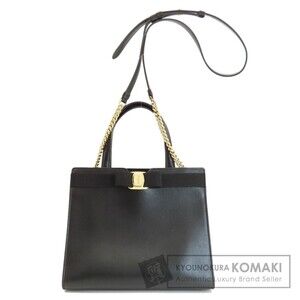 Salvatore Ferragamo Vara Leather Handbag